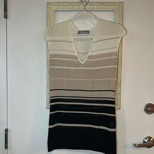 MaxMara V-Neck Sweater - Cream, Tan, Black